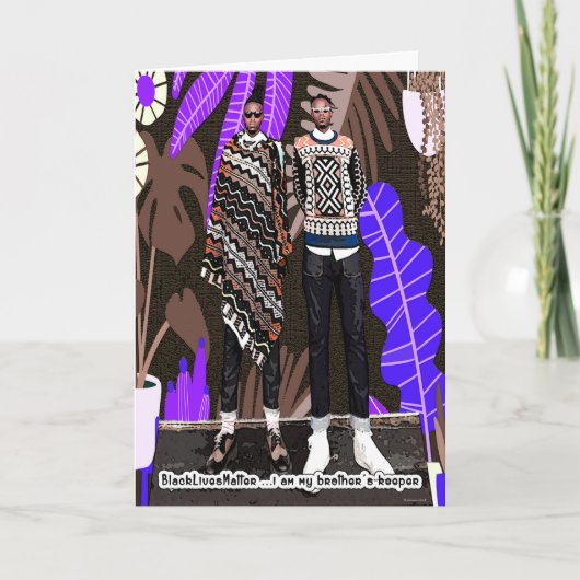 Ich bin der Hüter meines Bruders Karte (Vorderseite)