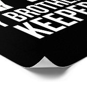 Ich bin der Hüter meines Bruders mit Widerstandsfa Poster (Ecke)