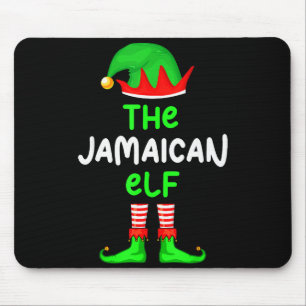 Ich bin der jamaikanische Elf Jamaica Weihnachten Mousepad