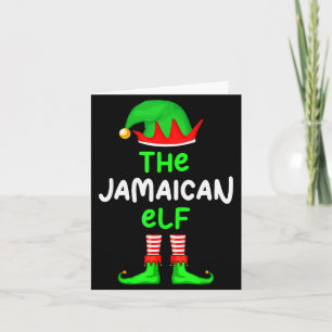 Ich bin der jamaikanische Elf Jamaika Weihnachten Karte