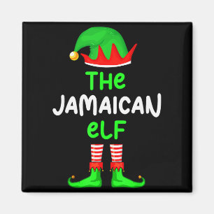 Ich bin der jamaikanische Elf Jamaika Weihnachten Magnet