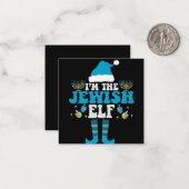 Ich bin der jüdische Elf Funny Hanukka Menorah Ges Mitteilungskarte (Vorderseite/Rückseite Beispiel)