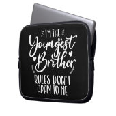 Ich bin der jüngste Bruder Sarcastic Bruder Cool Laptopschutzhülle (Vorderseite Links)