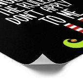 Ich bin der jüngste Elf die Regeln gelten nicht fü Poster (Ecke)