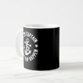 Ich bin der Kapitän, den ich das Funny Ship machen Kaffeetasse (Vorderseite Links)