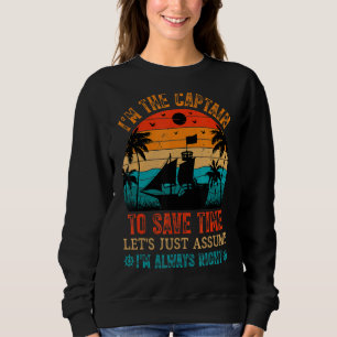Ich bin der Kapitän, der die Zeit Rette, Lasse anz Sweatshirt
