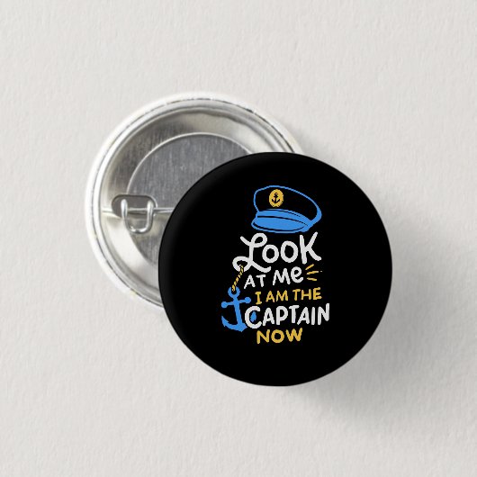 Ich bin der Kapitän, der jetzt Captain Gift bootet Button (Vorne & Hinten)