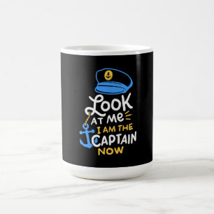 Ich bin der Kapitän, der jetzt Captain Gift bootet Kaffeetasse