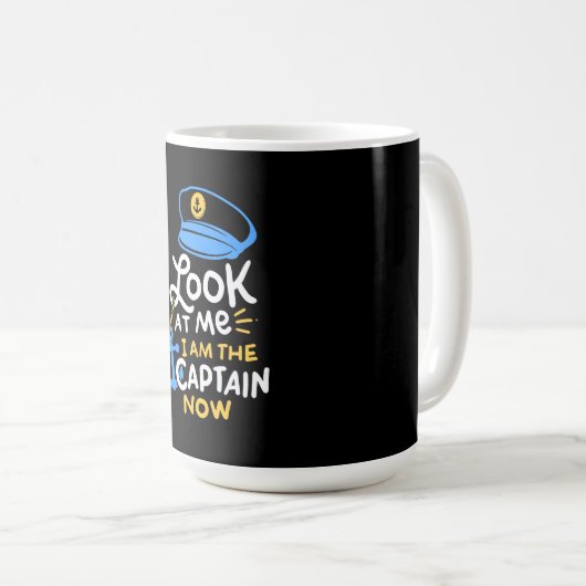 Ich bin der Kapitän, der jetzt Captain Gift bootet Kaffeetasse (VorderseiteRechts)