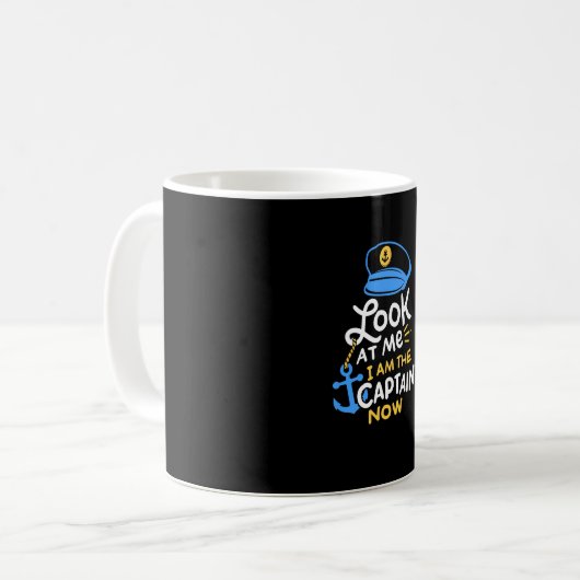 Ich bin der Kapitän, der jetzt Captain Gift bootet Kaffeetasse (Vorderseite Links)
