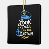 Ich bin der Kapitän, der jetzt Captain Gift bootet Keramikornament (Links)
