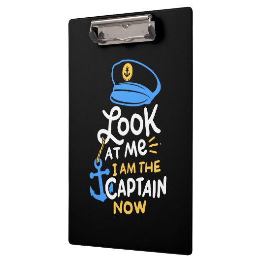Ich bin der Kapitän, der jetzt Captain Gift bootet Klemmbrett (Links)