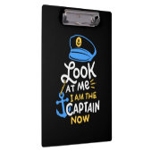 Ich bin der Kapitän, der jetzt Captain Gift bootet Klemmbrett (Rechts)