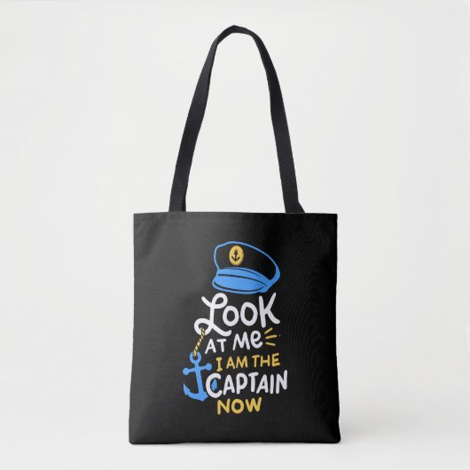 Ich bin der Kapitän, der jetzt Captain Gift bootet Tasche (Vorderseite)