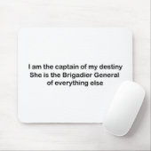 Ich bin der Kapitän meines Schicksals Mousepad (Mit Mouse)