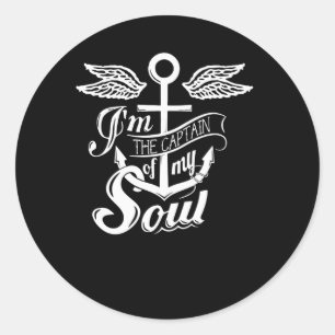 Ich bin der Kapitän meines Souls Runder Aufkleber