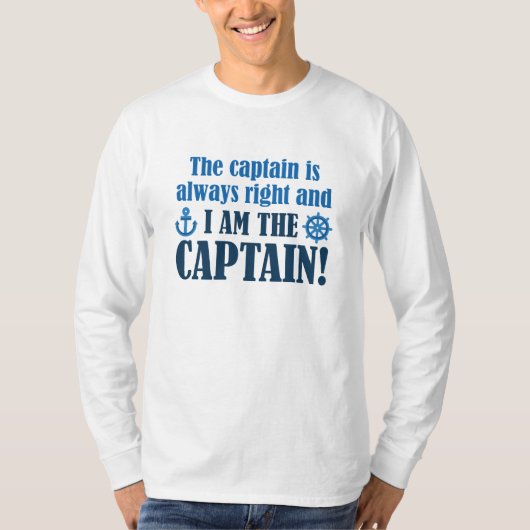 Ich bin der Kapitän T-Shirt (Vorderseite)