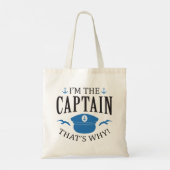 Ich bin der Kapitän Tragetasche (Rückseite)