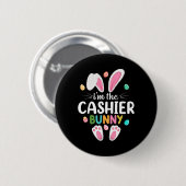Ich bin der Kassierer Bunny Matching Family Oster Button (Vorne & Hinten)