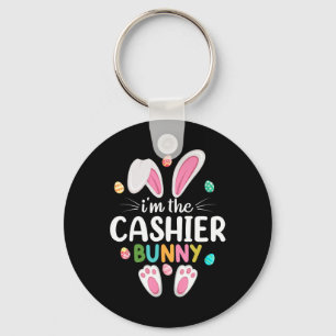 Ich bin der Kassierer Bunny Matching Family Oster Schlüsselanhänger