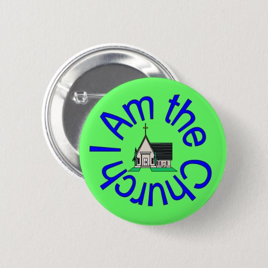 Ich bin der Kirchen-Knopf Button (Vorne & Hinten)