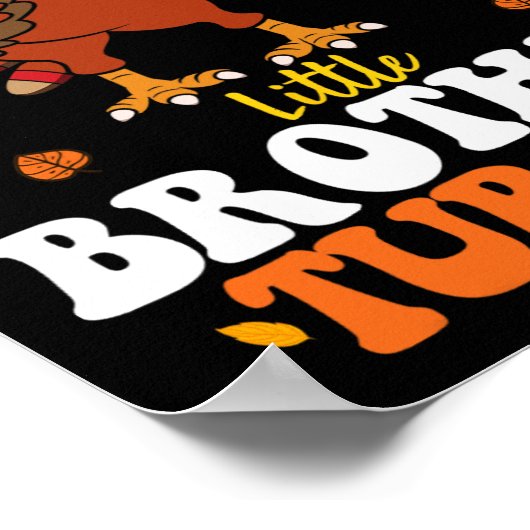 Ich bin der kleine Bruder Türkei Witzbruder Danke Poster (Ecke)