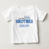 Ich bin der kleine Bruder Whimsical Modern Niedlic Baby T-shirt (Vorderseite)