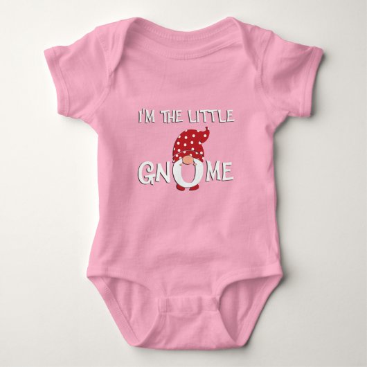 Ich bin der kleine Gnome Baby Bodysuit Baby Strampler (Vorderseite)