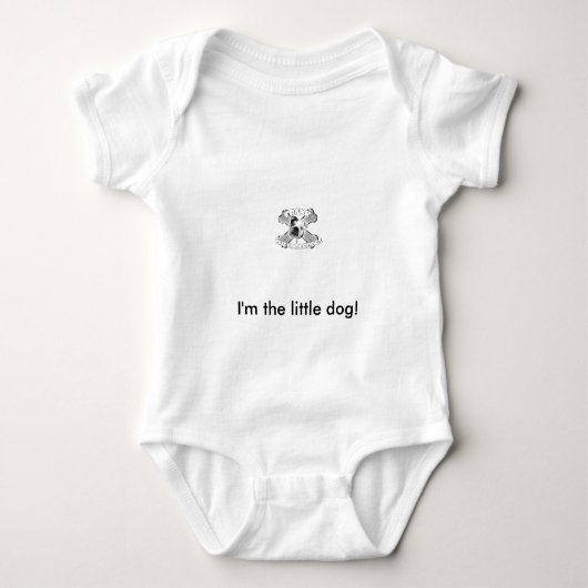 Ich bin der kleine Hund Baby Strampler (Vorderseite)