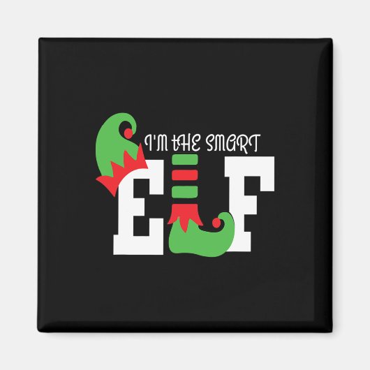 Ich bin der kluge Elf Matching Family Weihnachtslu Magnet (Vorne)