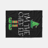 Ich bin der Koch Elf Matching Family Group Weihnac Fleecedecke (Vorderseite (Horizontal))