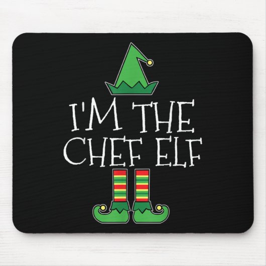 Ich bin der Koch Elf Matching Family Group Weihnac Mousepad (Vorne)