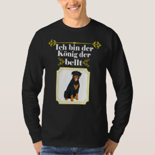 Ich bin der König, der Rottweiler-Hund bricht T-Shirt