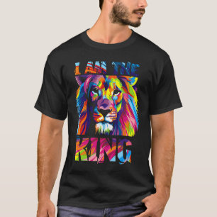 Ich bin der König Löwe Dschungel Tier große Katze T-Shirt