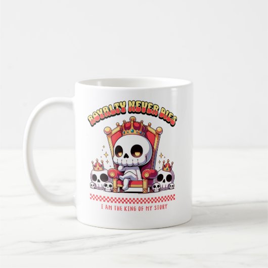 Ich bin der König meiner Geschichte | Royalty Neve Kaffeetasse (Links)