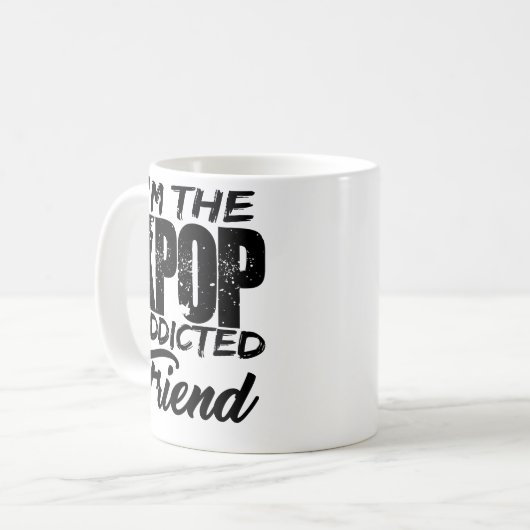 Ich bin der KPOP abhängig Freund Kaffeetasse (Vorderseite Links)