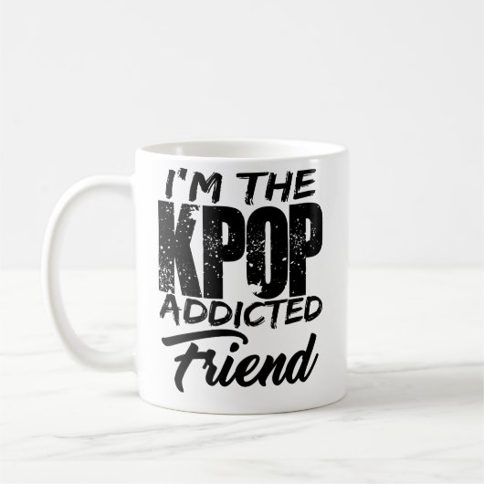 Ich bin der KPOP abhängig Freund Kaffeetasse (Links)