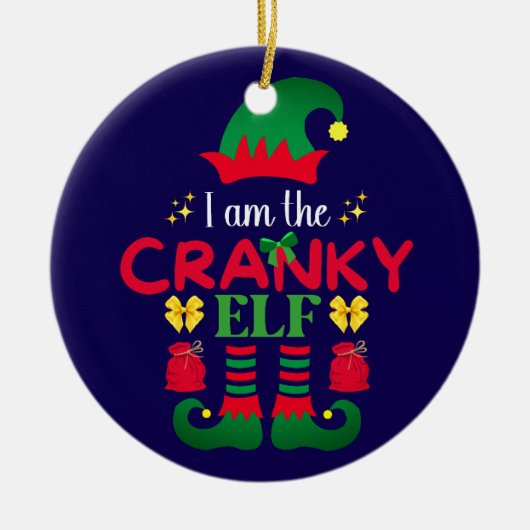 Ich bin der kranke Elf Keramik Ornament (Vorne)