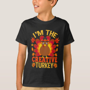 Ich bin der kreative Truthahn lustiger Herbst Ernt T-Shirt