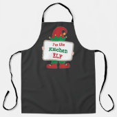 Ich bin der Küchenelf | Personalisierter Weihnacht Schürze (Vorderseite)