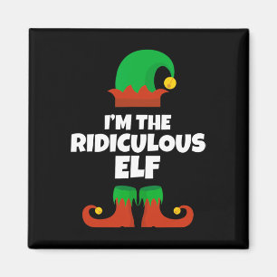 Ich bin der lächerliche Elf Familie Pajama Weihnac Magnet