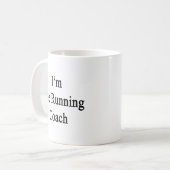 Ich bin der laufende Trainer Kaffeetasse (Vorderseite Links)