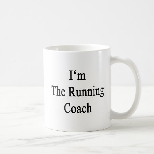 Ich bin der laufende Trainer Kaffeetasse (Rechts)