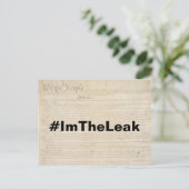 Ich bin der Leckwiderstand Postkarte (Stehend Vorderseite)