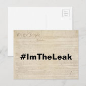 Ich bin der Leckwiderstand Postkarte (Vorne/Hinten)