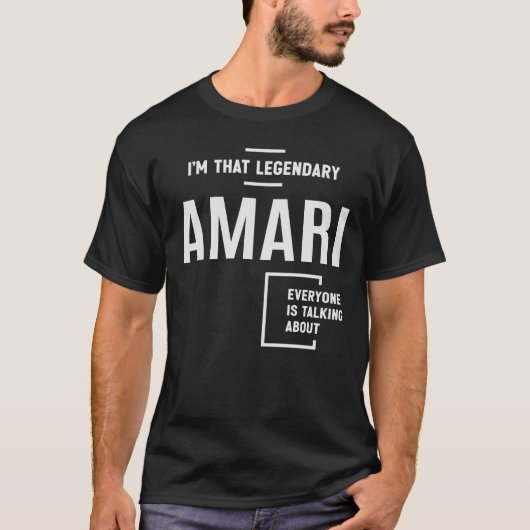 Ich bin der legendäre Amari Funny Name Amari T-Shirt (Vorderseite)