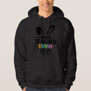 Ich bin der Lehrer Bunny Happy Osterlehrer Hoodie
