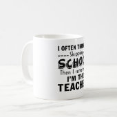 Ich bin der Lehrer Kaffeetasse (Vorderseite Links)