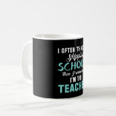 Ich bin der Lehrer Kaffeetasse (Vorderseite Links)