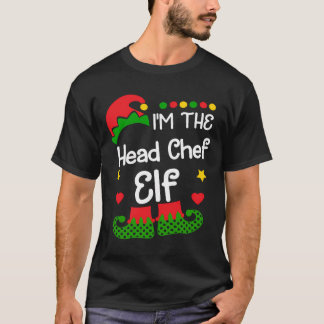 Ich bin der Leiter Koch Elf Shirt Weihnachtsfamili